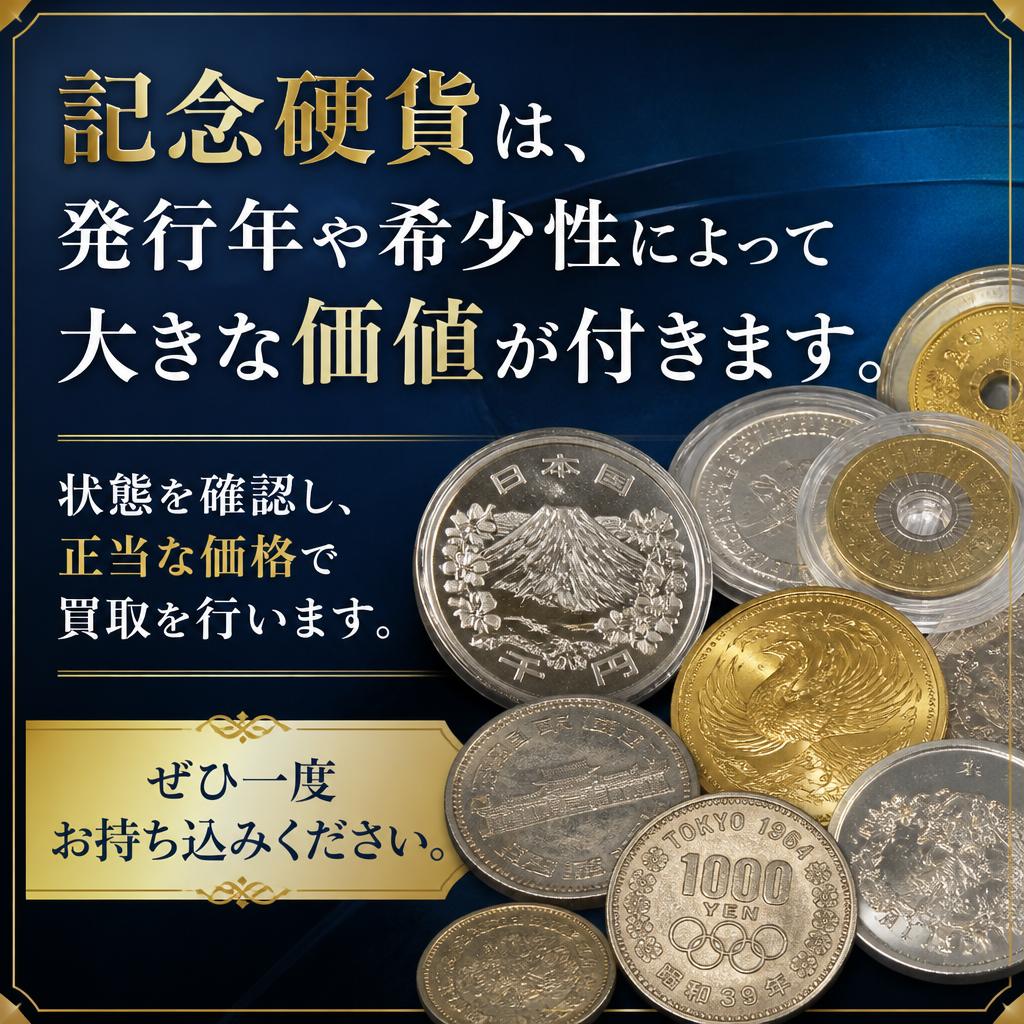 記念硬貨の買取について