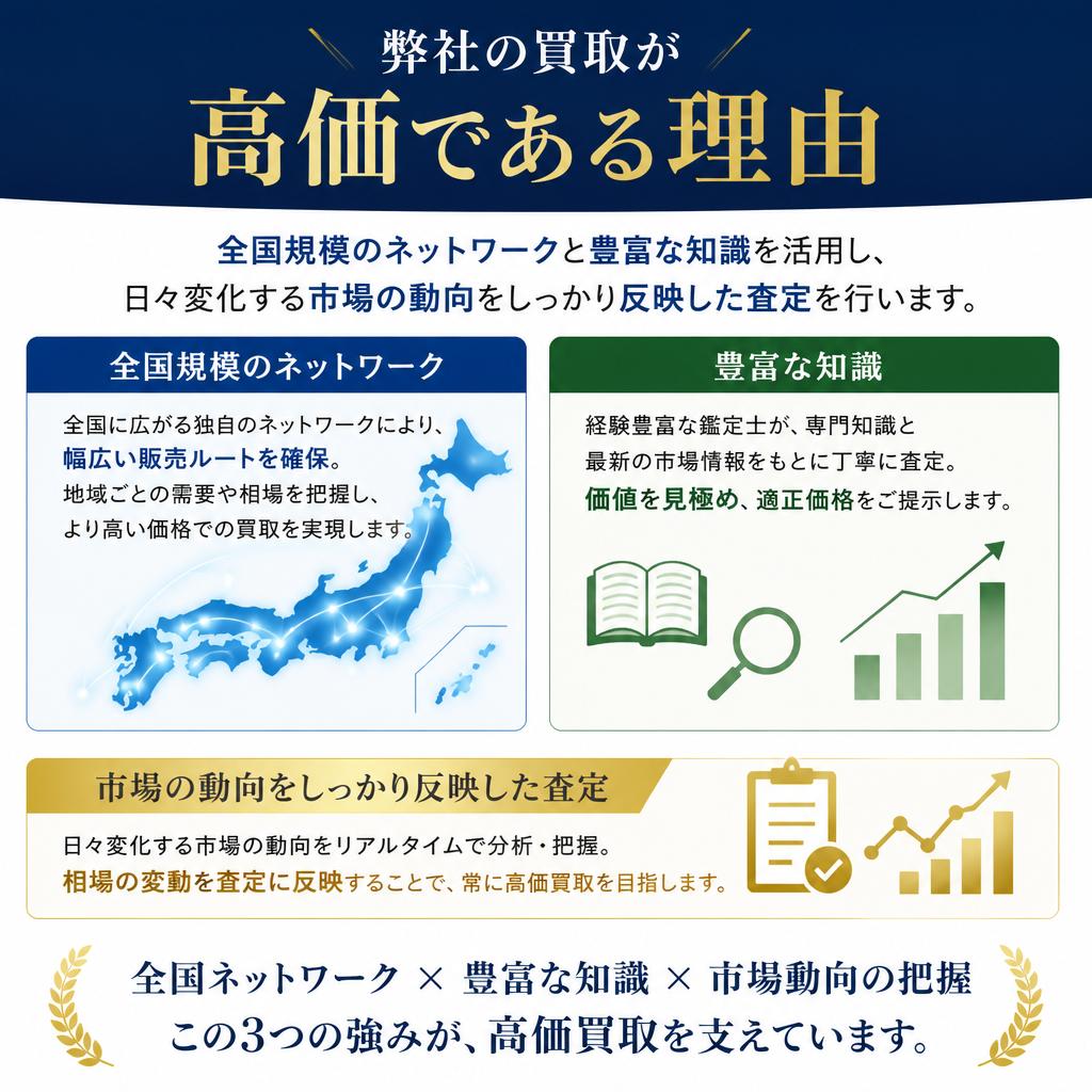 高価買取の理由とは？
