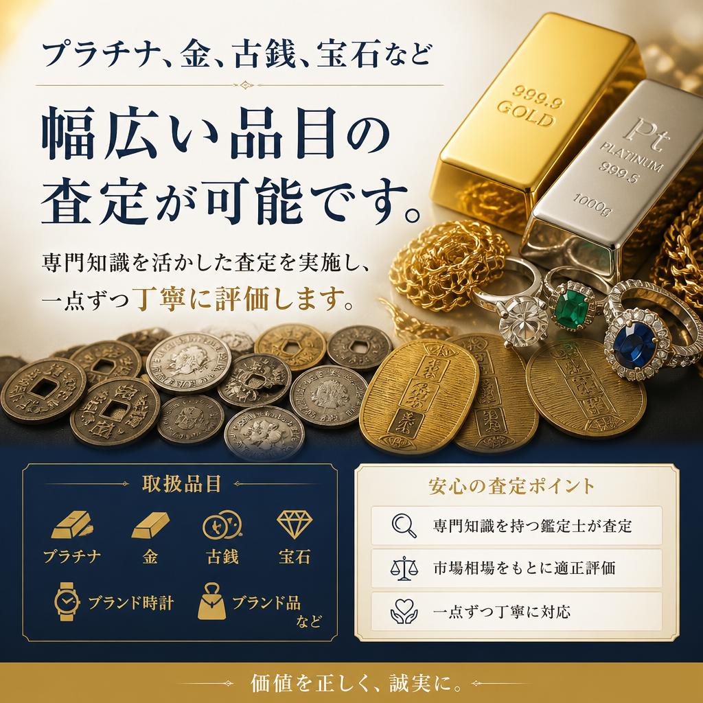 豊富な品目に対応