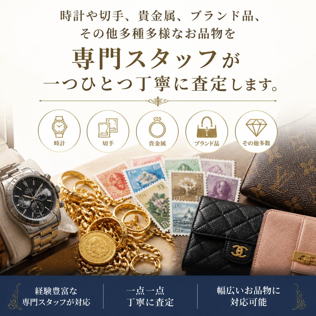 様々なお品物に対応！