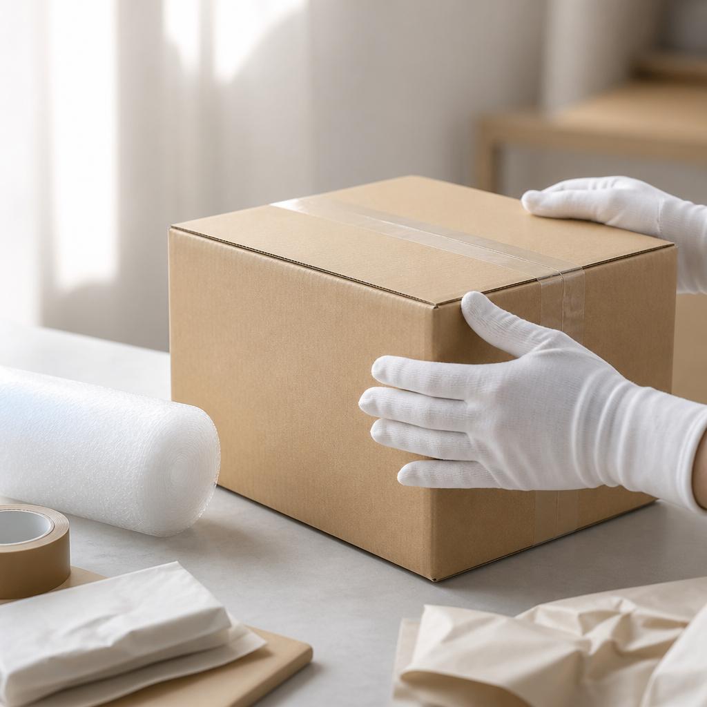 お客様の大切な品物を大事に扱います