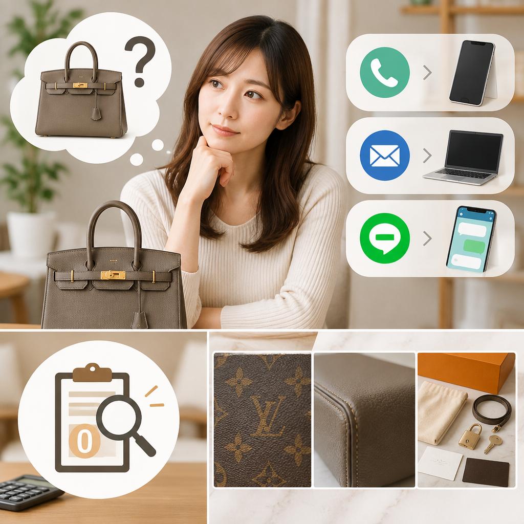 大切なブランド品、まずは無料査定から。お気軽にお問い合わせください